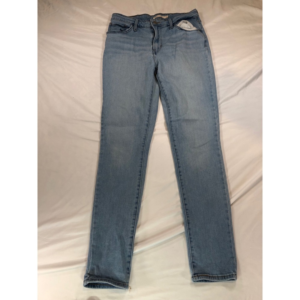 Levis 721 High Rise‎ Skinny Jeans Light Wash Denim Size 29 Womens